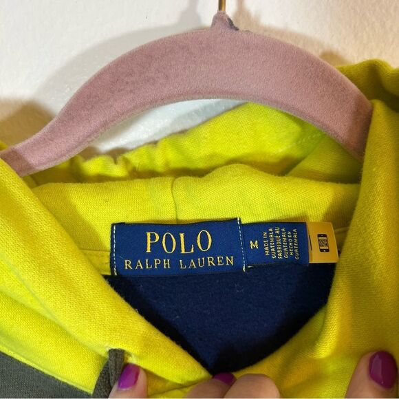 Polo Ralph Lauren Men’s Expedition Voyager Adventure Bear Color Block Hoodie M - Picture 8 of 14